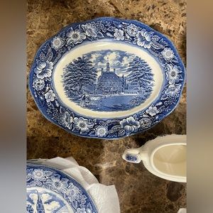 Vintage Liberty Blue Dish Set